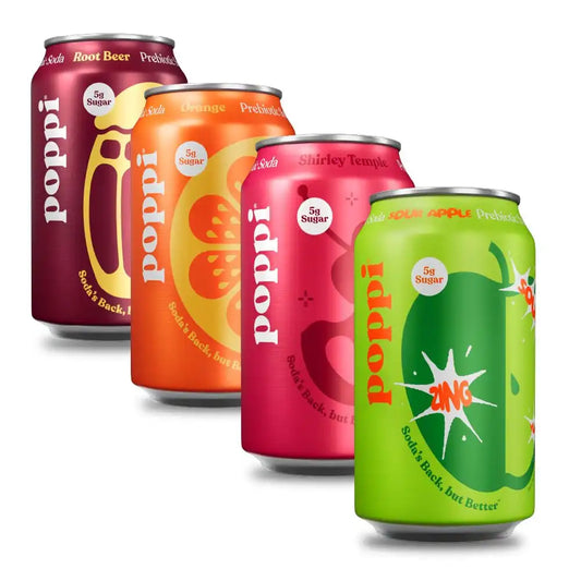 Poppi Prebiotic Soda, Fall for Flavor, 12 Oz, 12 Pack